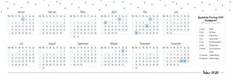 Produktbild: Der Kita-Tischkalender 2026/27