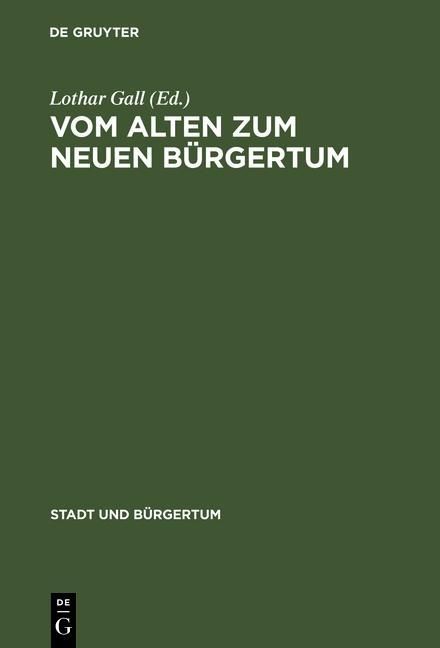 Produktbild: Vom alten zum neuen B&uuml;rgertum