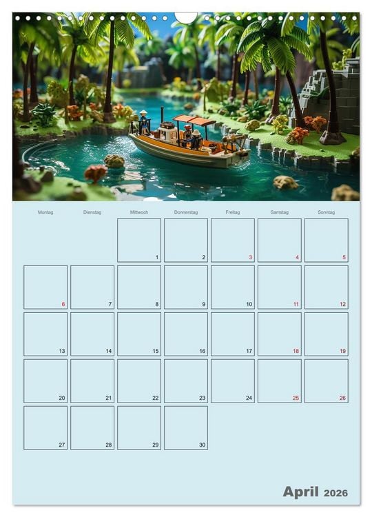 Produktbild: Schiffe, Fische und Piraten (Wandkalender 2026 DIN A3 hoch), CALVENDO Monatskalender