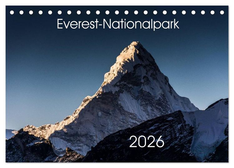 Produktbild: Everest-Nationalpark (Tischkalender 2026 DIN A5 quer), CALVENDO Monatskalender