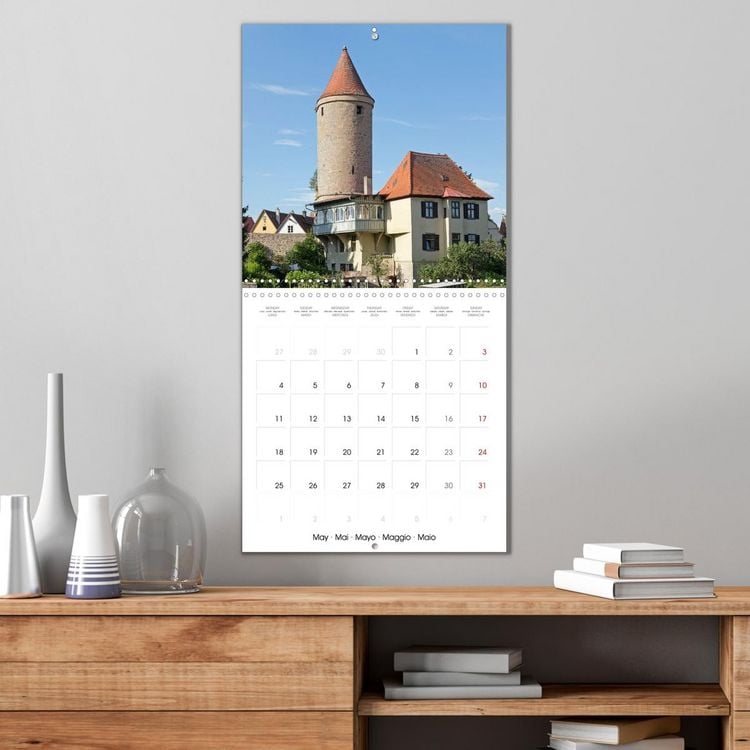 Produktbild: Dinkelsbuehl - Medieval Town in Germany (Wall Calendar 2026 12 &times; 12 Inch) CALVENDO 12 Month Wall Calendar
