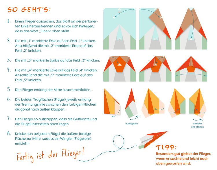Produktbild: Mein cooles Papierflieger-Bastelbuch (Lenny Hunter)