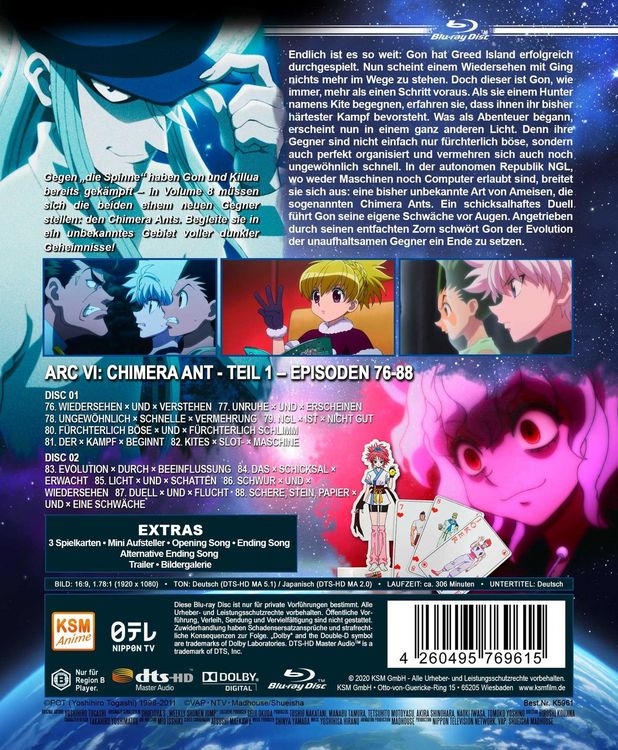 HUNTERxHUNTER - Volume 8: Episode 76-88 [2 BRs] als Blu-ray kaufen