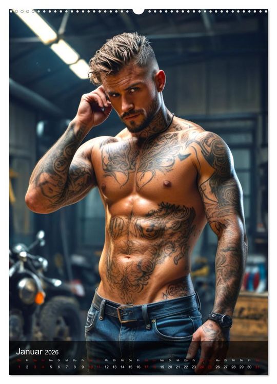 Produktbild: Tattoo Kings (Wandkalender 2026 DIN A2 hoch), CALVENDO Monatskalender