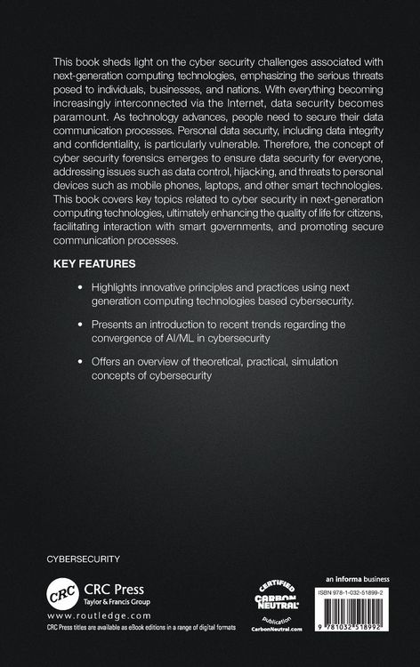 Produktbild: Cyber Security for Next-Generation Computing Technologies