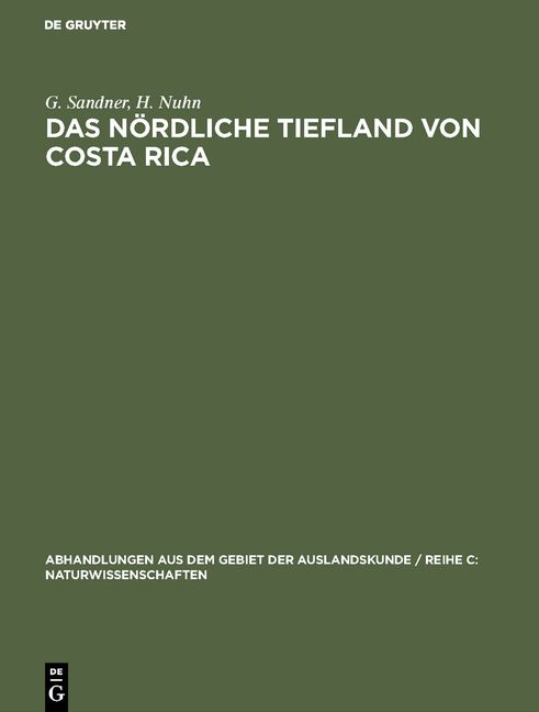 Produktbild: Das n&ouml;rdliche Tiefland von Costa Rica