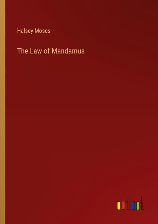 Produktbild: The Law of Mandamus