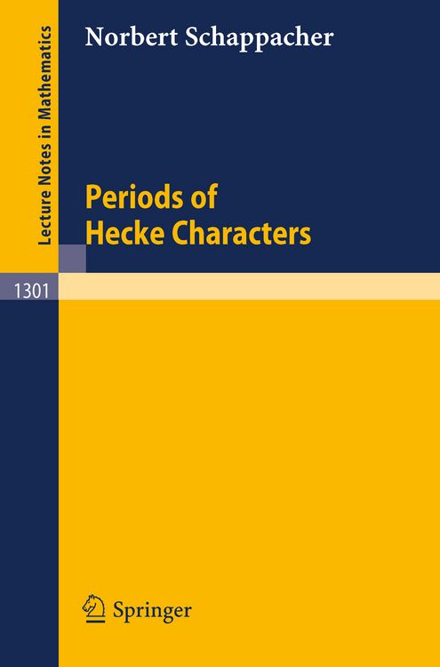 Produktbild: Periods of Hecke Characters