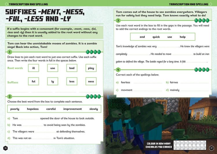 Produktbild: Minecraft English Ages 6-7