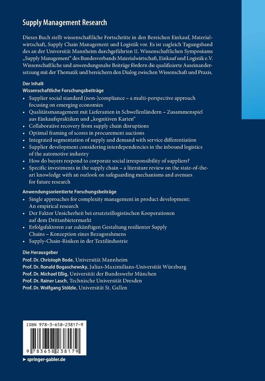 Produktbild: Supply Management Research