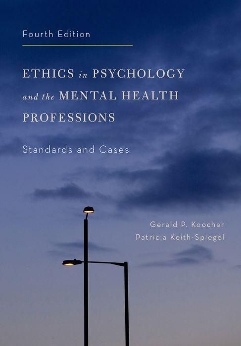 Produktbild: Ethics in Psychology and the Mental Health Professions