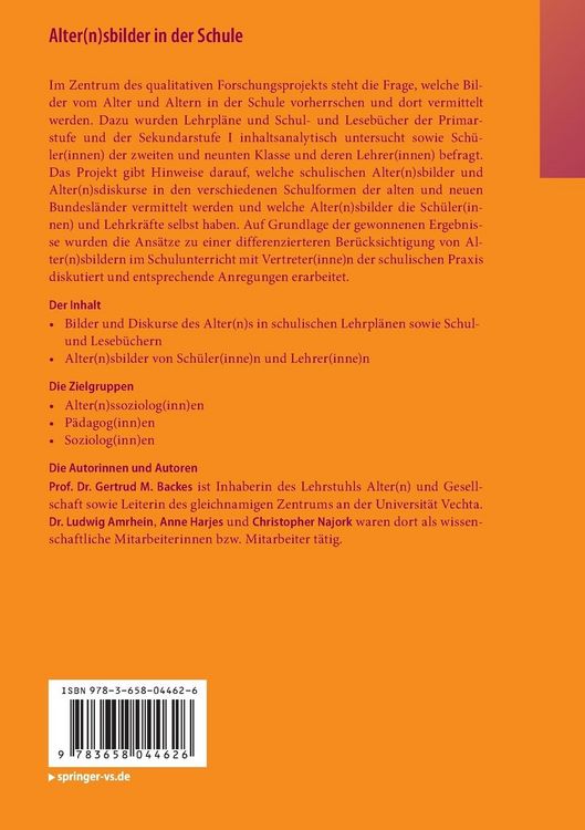Produktbild: Alter(n)sbilder in der Schule