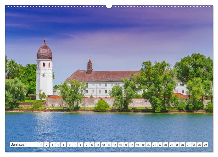 Produktbild: Chiemsee-Romantik (hochwertiger Premium Wandkalender 2026 DIN A2 quer), Kunstdruck in Hochglanz