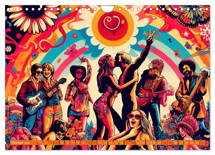 Produktbild: Psychodelic Art (Wandkalender 2026 DIN A4 quer), CALVENDO Monatskalender