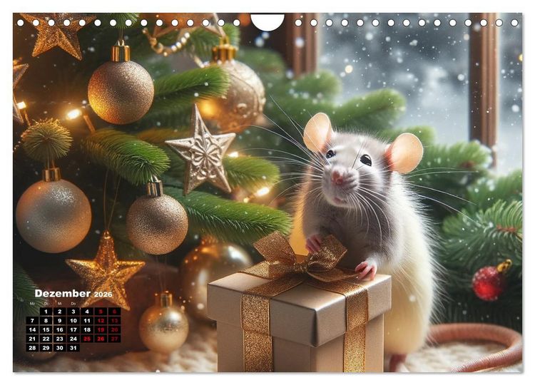 Produktbild: Lustige Ratten (Wandkalender 2026 DIN A4 quer), CALVENDO Monatskalender