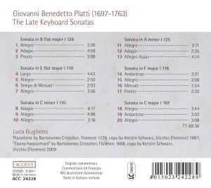 Produktbild: Guglielmi, L: Late Sonatas For Keyboard