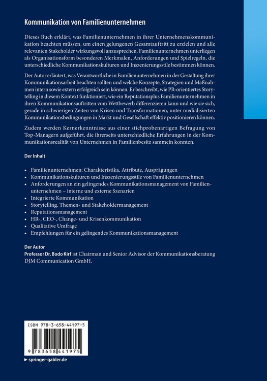 Produktbild: Kommunikation von Familienunternehmen