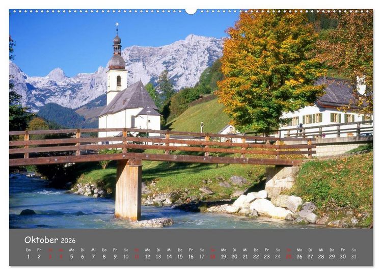 Produktbild: Zauberhaftes Berchtesgadener Land (hochwertiger Premium Wandkalender 2026 DIN A2 quer), Kunstdruck in Hochglanz