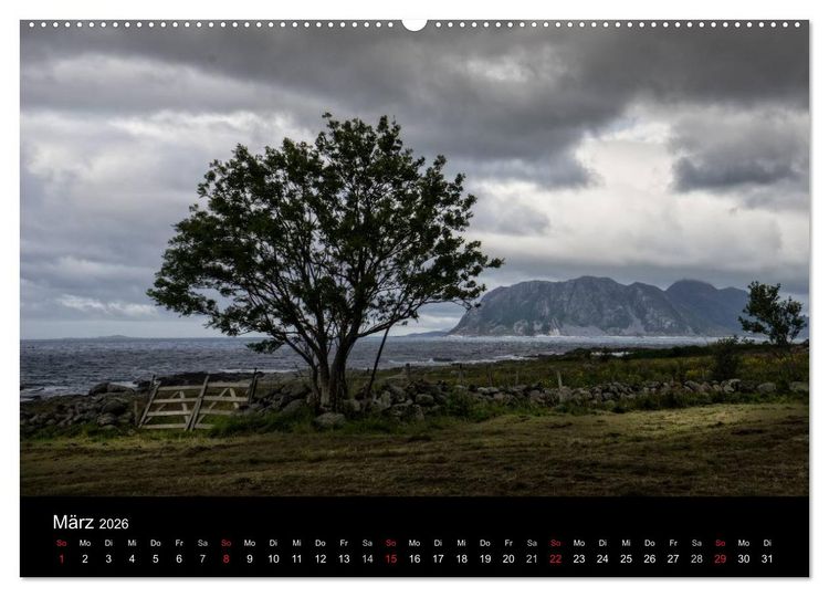 Produktbild: Norwegen - Vom Westen zum S&uuml;den (Wandkalender 2026 DIN A2 quer), CALVENDO Monatskalender