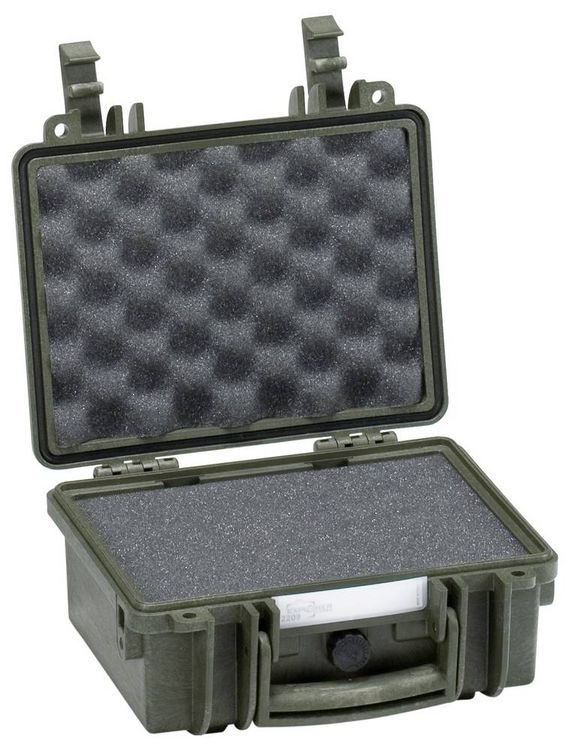 Produktbild: Explorer Cases Outdoor Koffer 2209.G green with pick & pluck foam (B x H x T) 22 x 16 x 10 cm Olivgr&uuml;n 2209.G