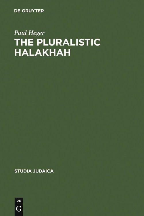 Produktbild: The Pluralistic Halakhah