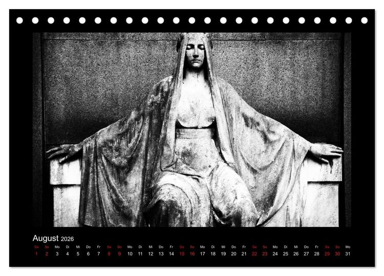 Produktbild: Die Engel von Melaten (Tischkalender 2026 DIN A5 quer), CALVENDO Monatskalender
