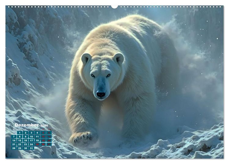 Produktbild: Wildlife im Fokus - Begegnungen auf Augenh&ouml;he (hochwertiger Premium Wandkalender 2026 DIN A2 quer), Kunstdruck in Hochglanz
