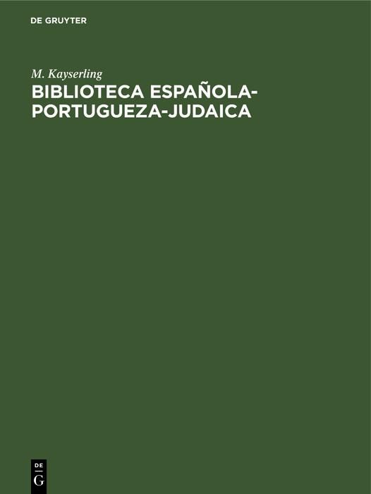 Produktbild: Biblioteca espa&ntilde;ola-portugueza-judaica