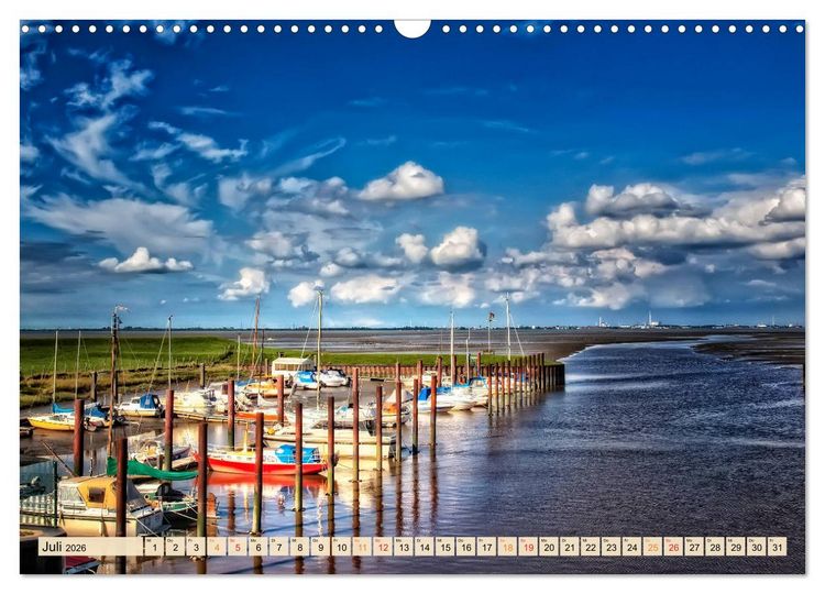 Produktbild: Friesland - Watt und Nordsee (Wandkalender 2026 DIN A3 quer), CALVENDO Monatskalender