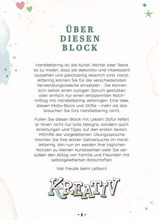 Produktbild: Design Paper A5 Alles Gute zu allem. Mit Handlettering-Grundkurs