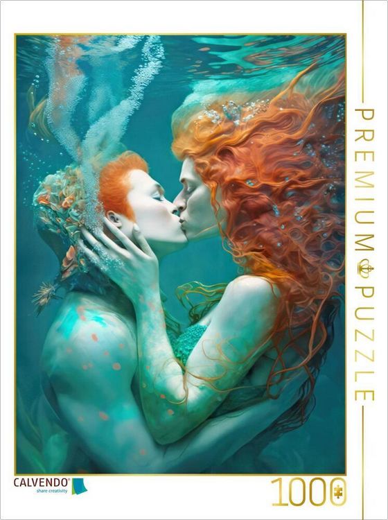 Produktbild: CALVENDO Puzzle Der Kuss | 1000 Teile Lege-Gr&ouml;&szlig;e 64x48cm Foto-Puzzle f&uuml;r gl&uuml;ckliche Stunden
