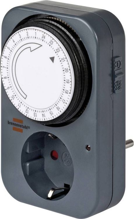 Produktbild: Brennenstuhl 1506450 Steckdosen-Zeitschaltuhr analog Tagesprogramm IP20
