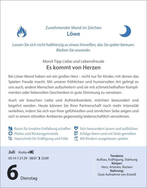 Produktbild: Leben mit dem Mond Tagesabrei&szlig;kalender 2027 - Praktische Tipps Tag f&uuml;r Tag