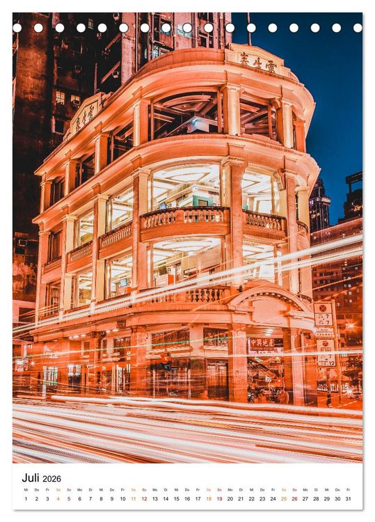 Produktbild: Hongkong Street live (Tischkalender 2026 DIN A5 hoch), CALVENDO Monatskalender