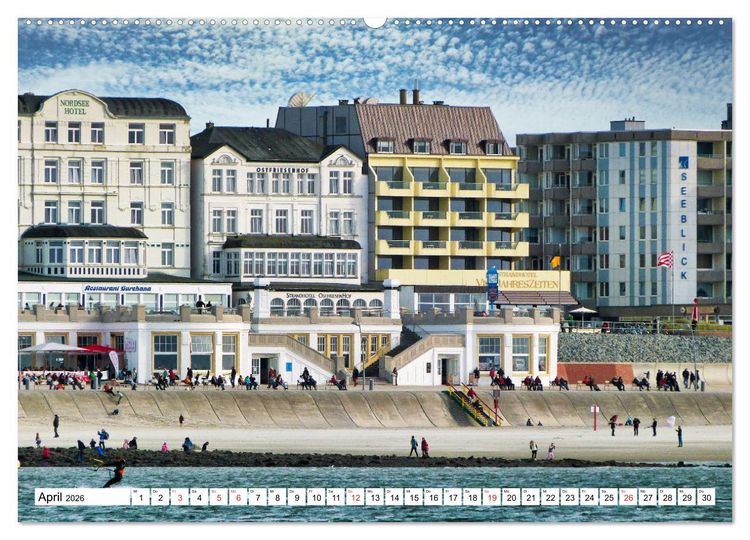 Produktbild: Verliebt in Borkum (Wandkalender 2026 DIN A2 quer), CALVENDO Monatskalender
