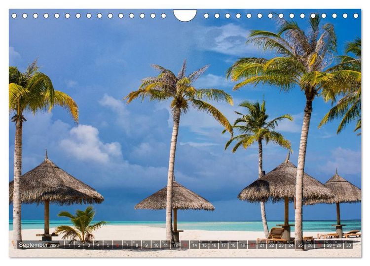 Produktbild: Malediven - Inseltraum im Paradies (Wandkalender 2026 DIN A4 quer), CALVENDO Monatskalender