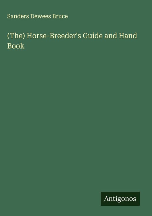 Produktbild: (The) Horse-Breeder's Guide and Hand Book