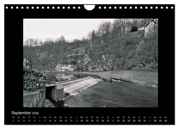 Produktbild: Sch&ouml;nheit an der Moldau - Cesky Krumlov (Wandkalender 2026 DIN A4 quer), CALVENDO Monatskalender