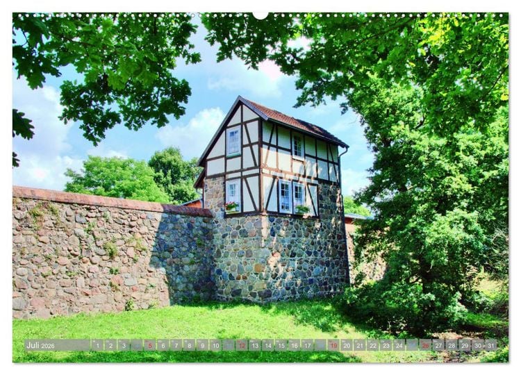 Produktbild: Neubrandenburg - Stadt der 4 T&uuml;rme (hochwertiger Premium Wandkalender 2026 DIN A2 quer), Kunstdruck in Hochglanz