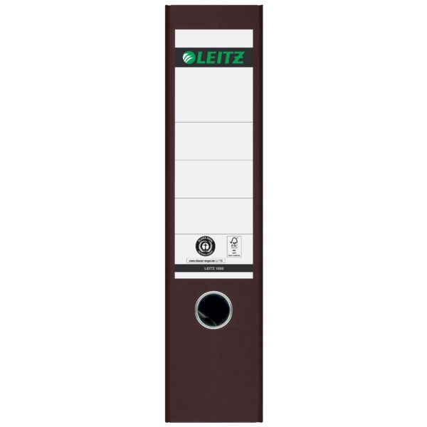 Produktbild: Leitz Ordner 1080 DIN A4 R&uuml;ckenbreite: 80mm Braun Wolkenmarmor 2 B&uuml;gel 10805075