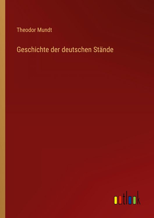 Produktbild: Geschichte der deutschen St&auml;nde