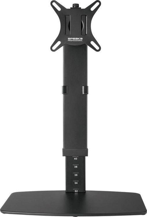 Produktbild: SpeaKa Professional SP-TMS-200 Monitor-Standfu&szlig; 1 Display(s) 43,2 cm (17") - 81,3 cm (32") Schwarz H&ouml;henverstellbar, Neigbar, Schwenkbar