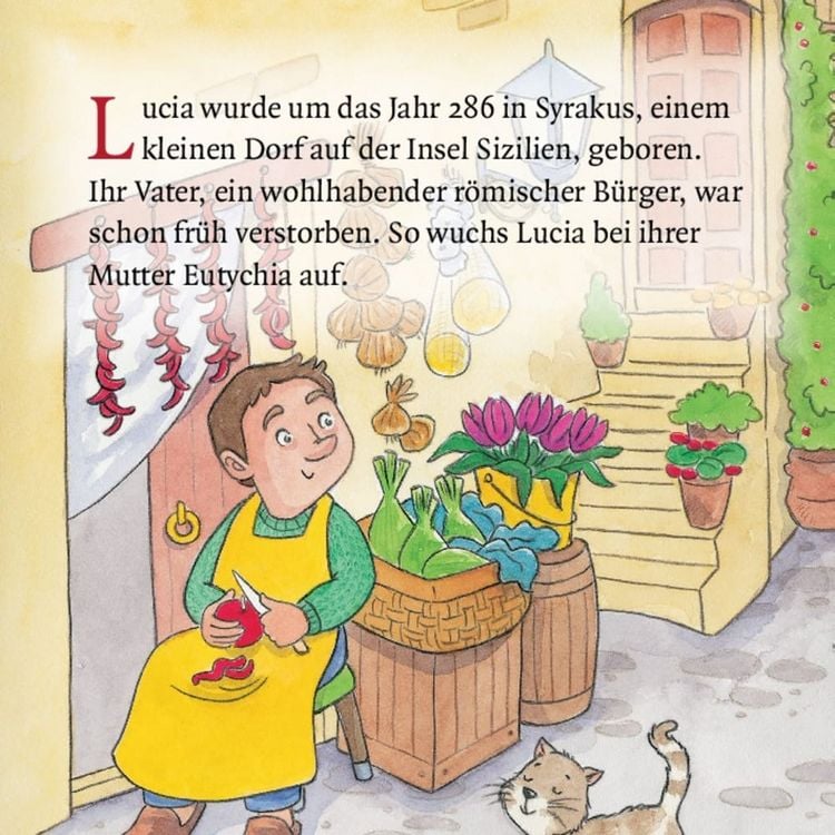 Produktbild: Die heilige Lucia und der Lichterkranz. Mini-Bilderbuch