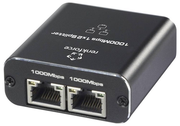 Produktbild: Renkforce RF-6739678 RF-GES-200 Netzwerk Switch RJ45 2 Port USB-Stromversorgung