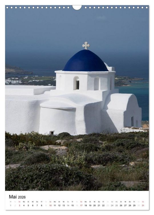 Produktbild: Liebenswertes Paros, Insel der Kykladen (Wandkalender 2026 DIN A3 hoch), CALVENDO Monatskalender