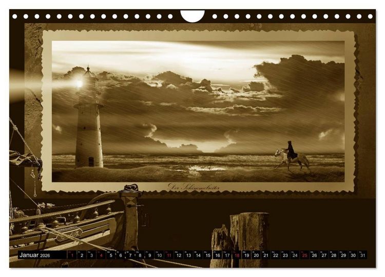Produktbild: Nostalgie in Sepia (Wandkalender 2026 DIN A4 quer), CALVENDO Monatskalender