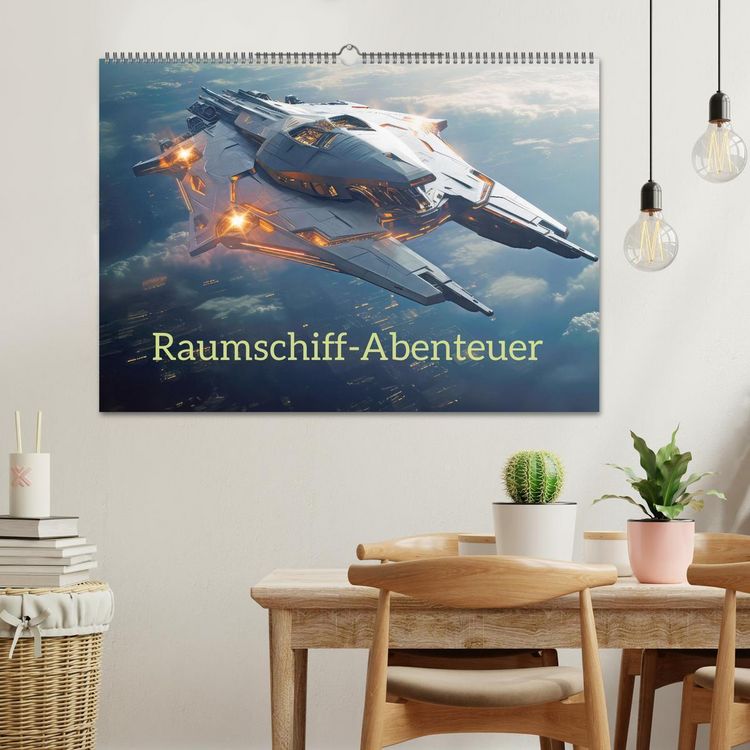 Produktbild: Raumschiff-Abenteuer (Wandkalender 2026 DIN A2 quer), CALVENDO Monatskalender