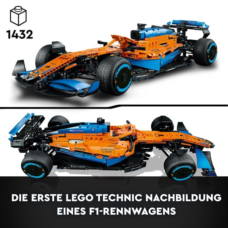 LEGO Technic 42141 McLaren Formel 1 Rennwagen, Modellauto für Erwachsene