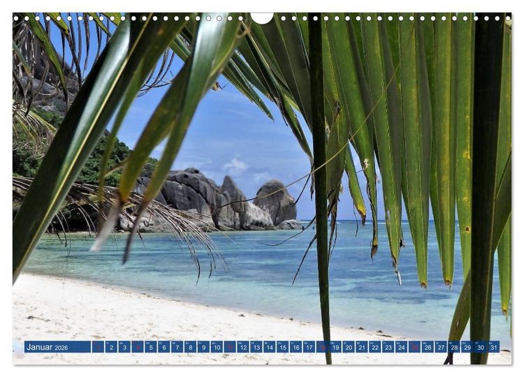Produktbild: Seychellen - Wild und Sch&ouml;n (Wandkalender 2026 DIN A3 quer), CALVENDO Monatskalender