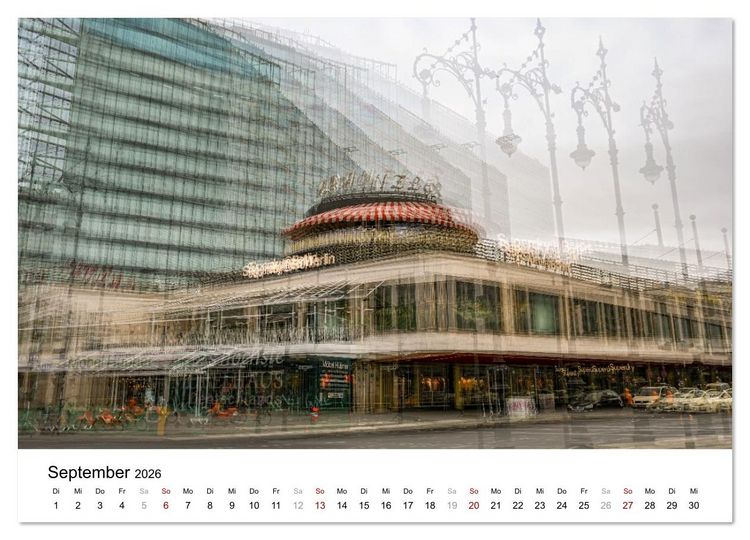 Produktbild: Berlin &ndash; Ikonen in Mehrfachbelichtung (Wandkalender 2026 DIN A4 quer), CALVENDO Monatskalender